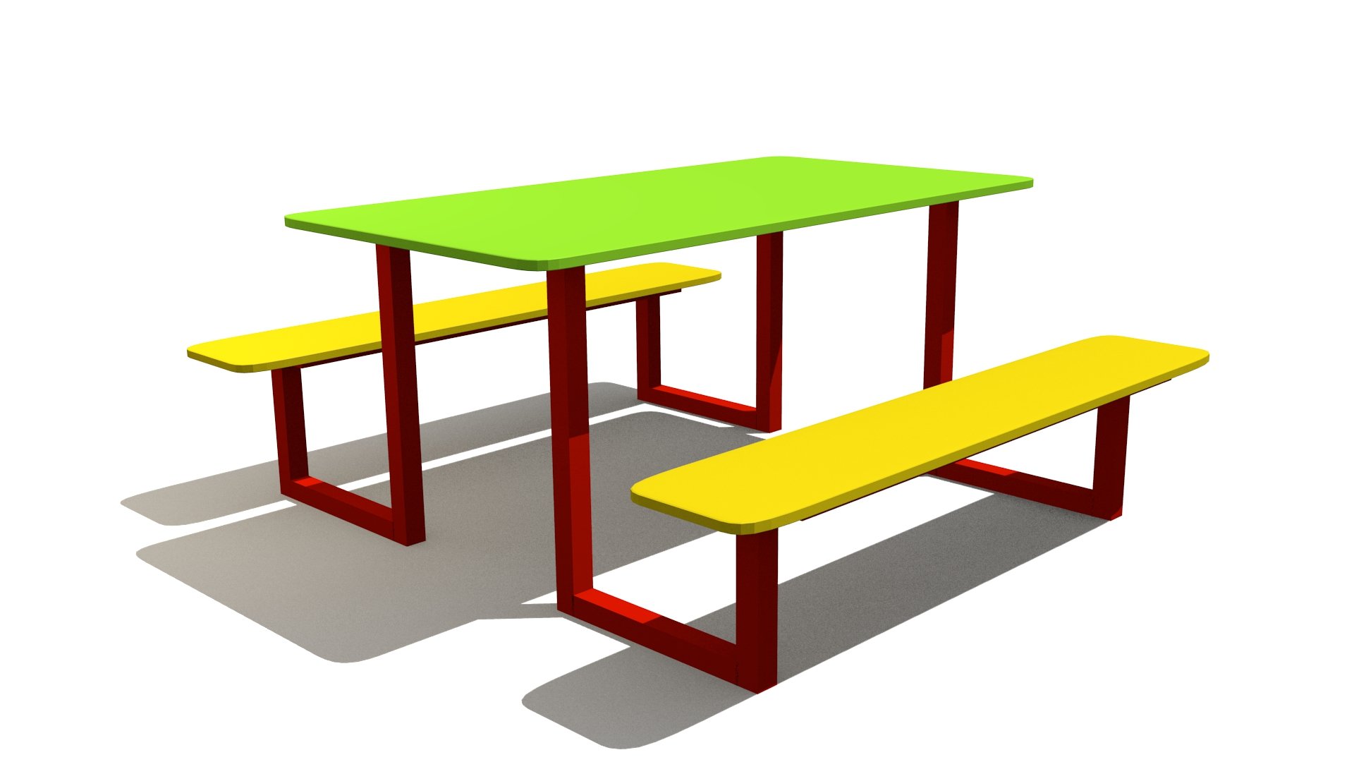 3d модель стол детский